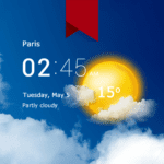 transparent clock weather pro Mod APK